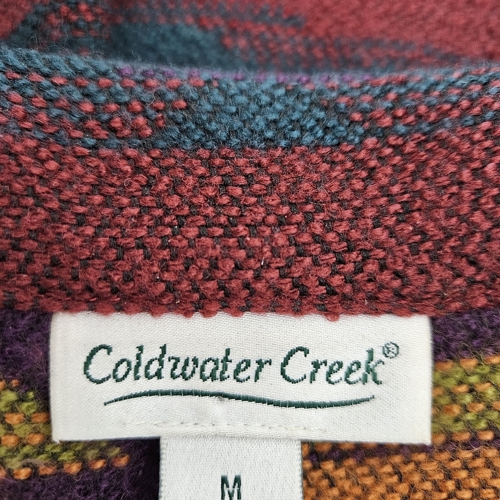 Coldwater Creek Southwestern Tapestry Jacket Concho Button Long Sleeve Western - Picture 5 of 7